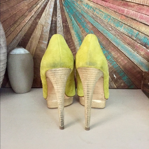 Suede stacked stiletto heels - Picture 4 of 6